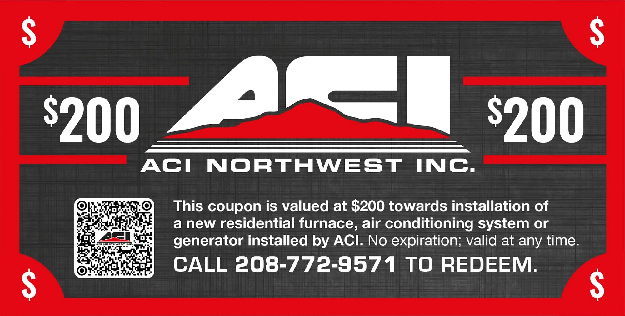ACI Northwest $200 off